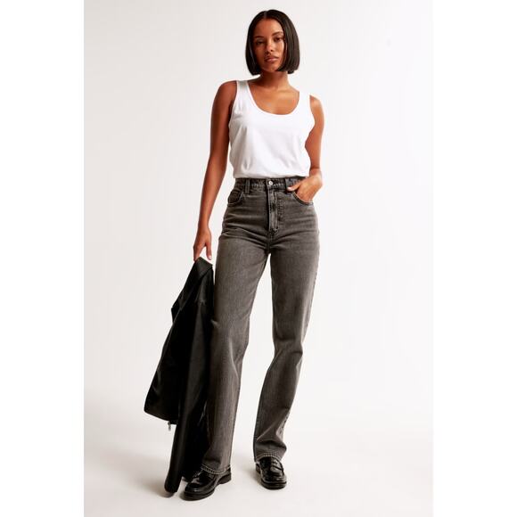 Abercrombie & Fitch JeansThe 90's Straight Ultra High Rise Curvy 28 - Picture 1 of 5